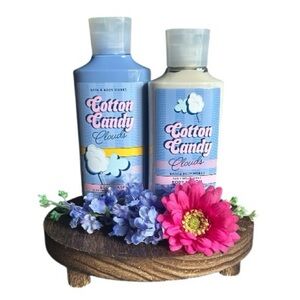 Bath & Body Works Cotton Candy Clouds Duo Body Lotion & Body Wash New